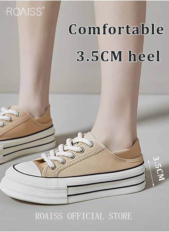 Ladies Canvas Shoes Casual Shoes Sports Breathable and Wear-Resistant Street Style Low-Top Sneakers Women's Fashion All-Match Two-Wear Canvas Shoes - pzsku/Z52157D34CE9512A75EDBZ/45/_/1722241117/47ba4e94-4efb-4b2e-89de-b5aeb0129204