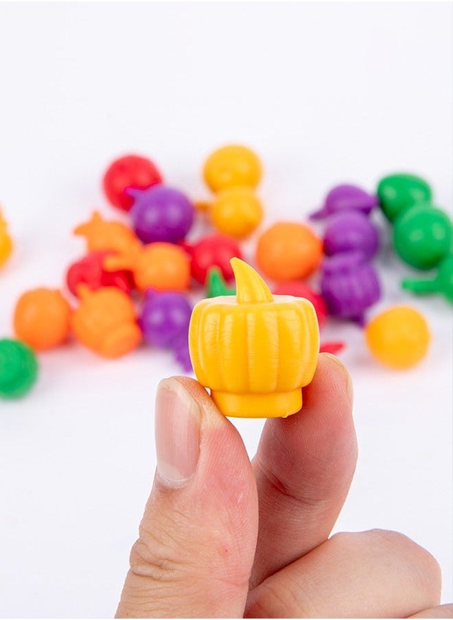 GROIC Fruits and Veggie Farm Sorting Set, Color Sorting, Food Game, Counting Toys for Kids  - Image 5