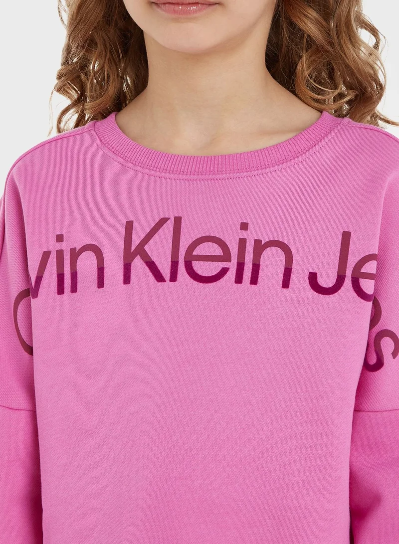 Calvin Klein Jeans Kids Crew Neck Sweatshirt