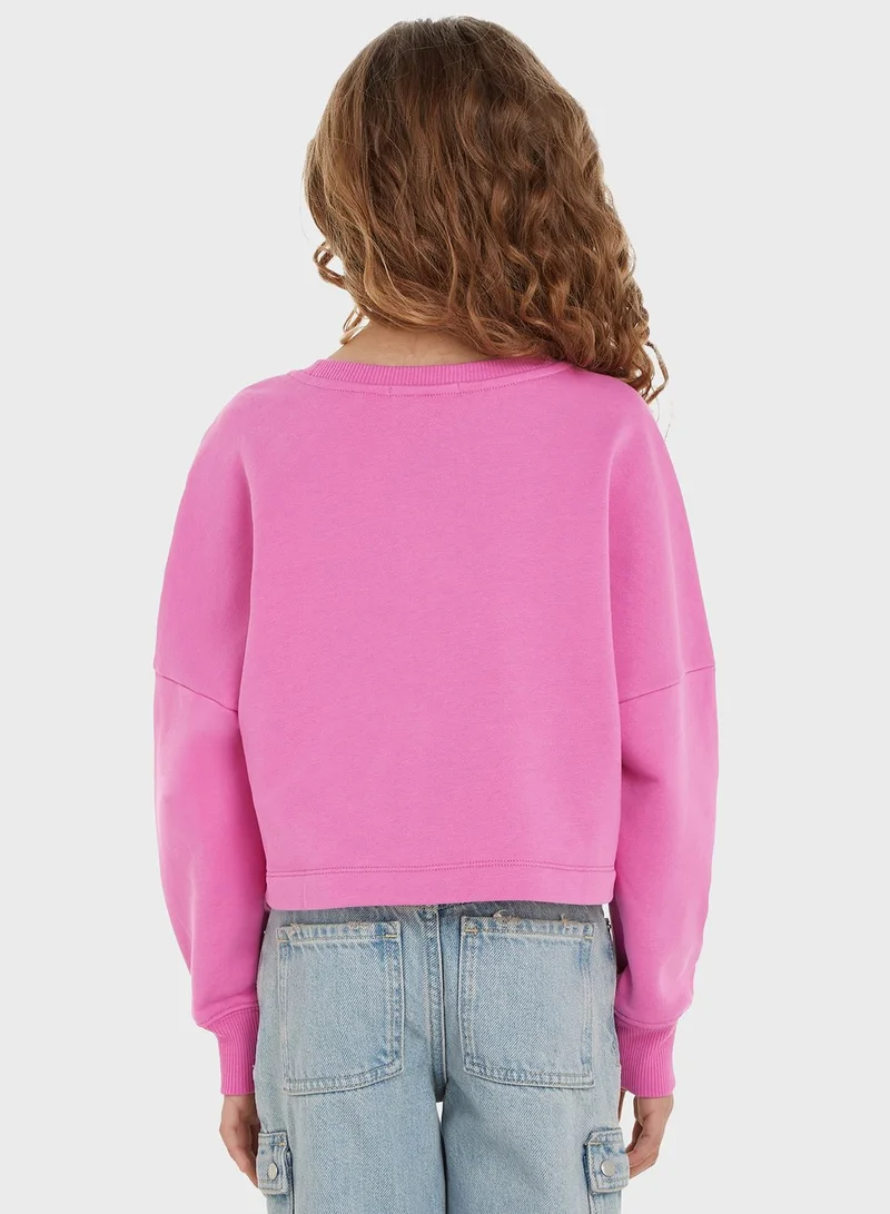 Calvin Klein Jeans Kids Crew Neck Sweatshirt