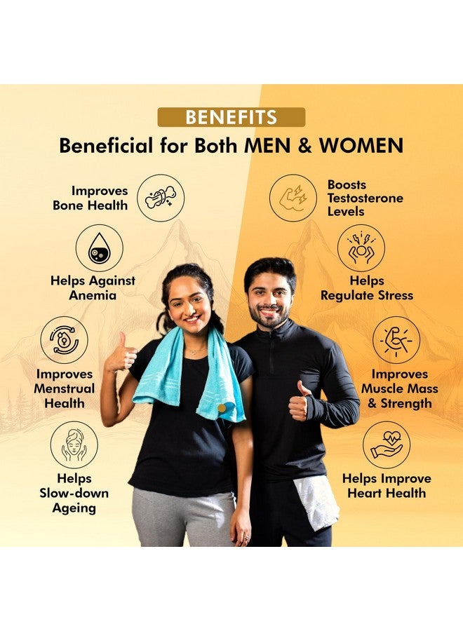 FYTIKA فيتيكا شيلجيت/شيلاجيت ذهب وفضة راتنج-20 غ|100% شيلجيت هيمالايا الأيورفيدي|سوارن بهاسام،راجات بهاسام،أشواغاندا،موسلي أبيض،غوكشورا|للقوة،القدرة على التحمل والطاقة،1 عدد،20 غرام - Image 5