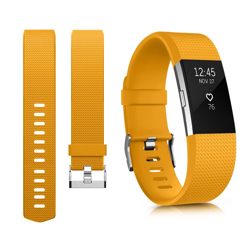 Tobfit 6 PACK Sport Bands Compatible with Fitbit Charge 2 Bands for Women Men, Soft Silicone Waterproof Straps Replacement Wristbands for Fitbit Charge 2 / Charge 2 HR Fitness Tracker, Small - Image 2