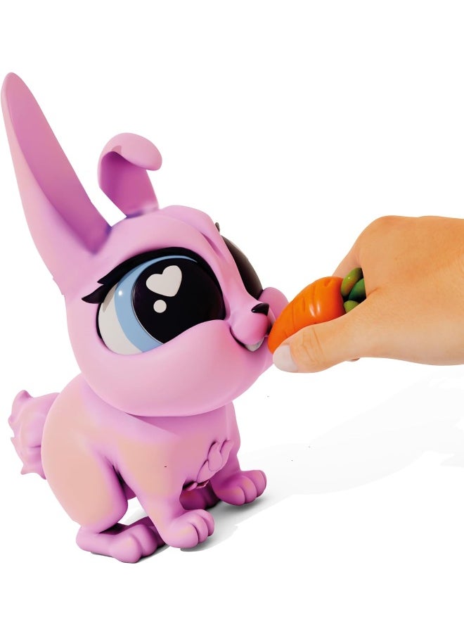 Jiggly Pets - Jiggly Pets Pixie the Rabbit Toy with Sound (20 cm, Pink) - Image 1
