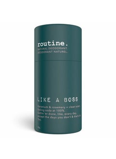 routine ROUTINE Natural Deodorant Stick for Women and Men - 50g | Underarm Aluminum Free Antiperspirant Deodorant | Bergamot, Rosemary & Geranium Scented Deodorant | Travel Size and Refreshing – Like a Boss  - Image 1
