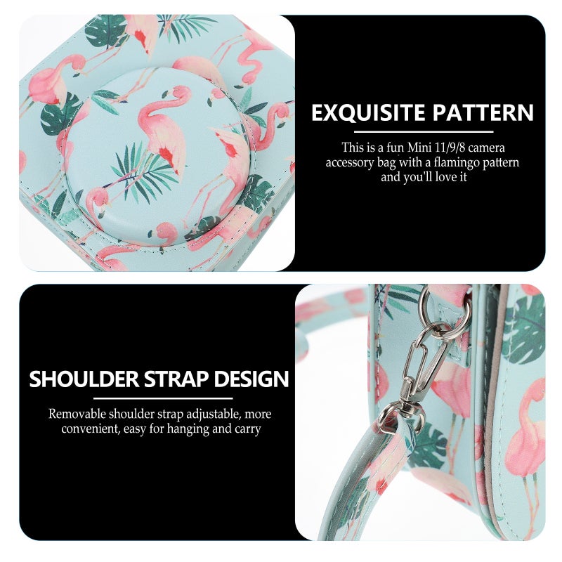 1pc Instant Camera Case PU Storage Pouch Protector Compatible for Mini 11/9/8 - Image 3