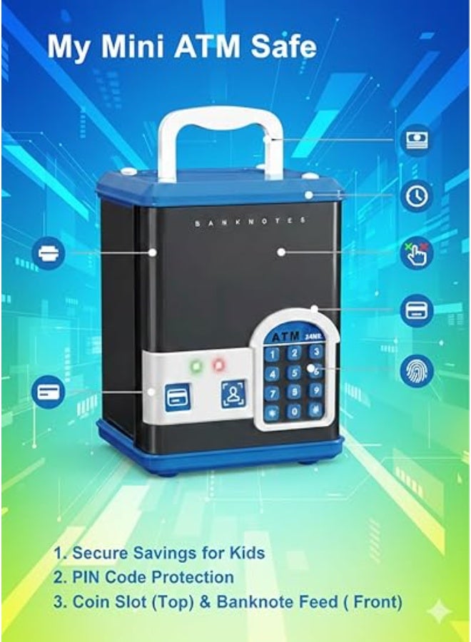 Money Box for Children Toy – Electronic Mini ATM Safe with Password Lock & Car Money Scroll, Birthday & Christmas Gift for Boys and Girls - Image 4