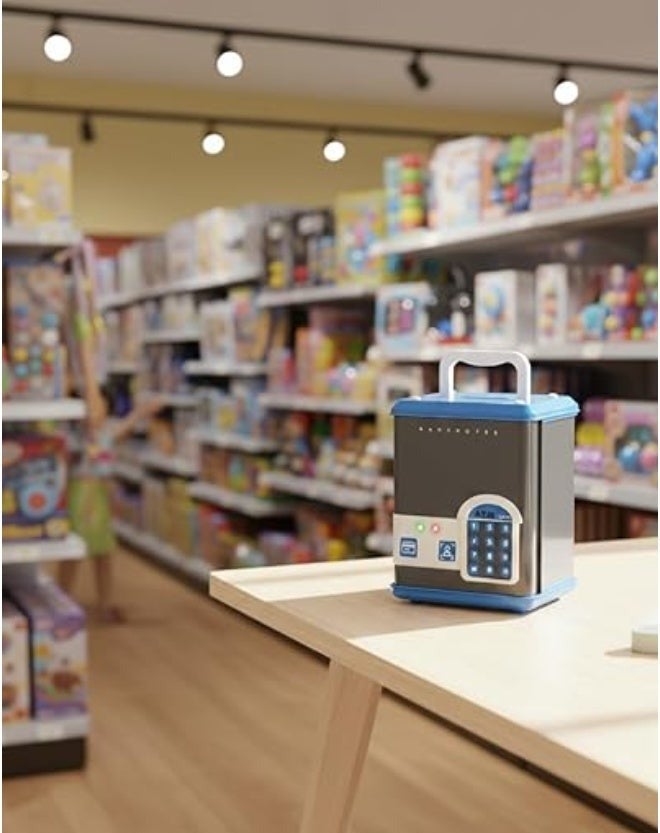 Money Box for Children Toy – Electronic Mini ATM Safe with Password Lock & Car Money Scroll, Birthday & Christmas Gift for Boys and Girls - Image 3