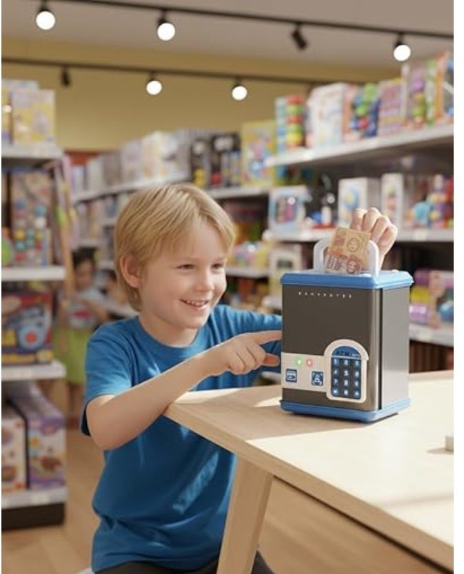 Money Box for Children Toy – Electronic Mini ATM Safe with Password Lock & Car Money Scroll, Birthday & Christmas Gift for Boys and Girls - Image 5