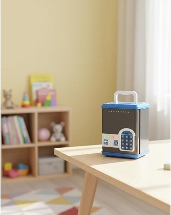 Money Box for Children Toy – Electronic Mini ATM Safe with Password Lock & Car Money Scroll, Birthday & Christmas Gift for Boys and Girls - Image 2