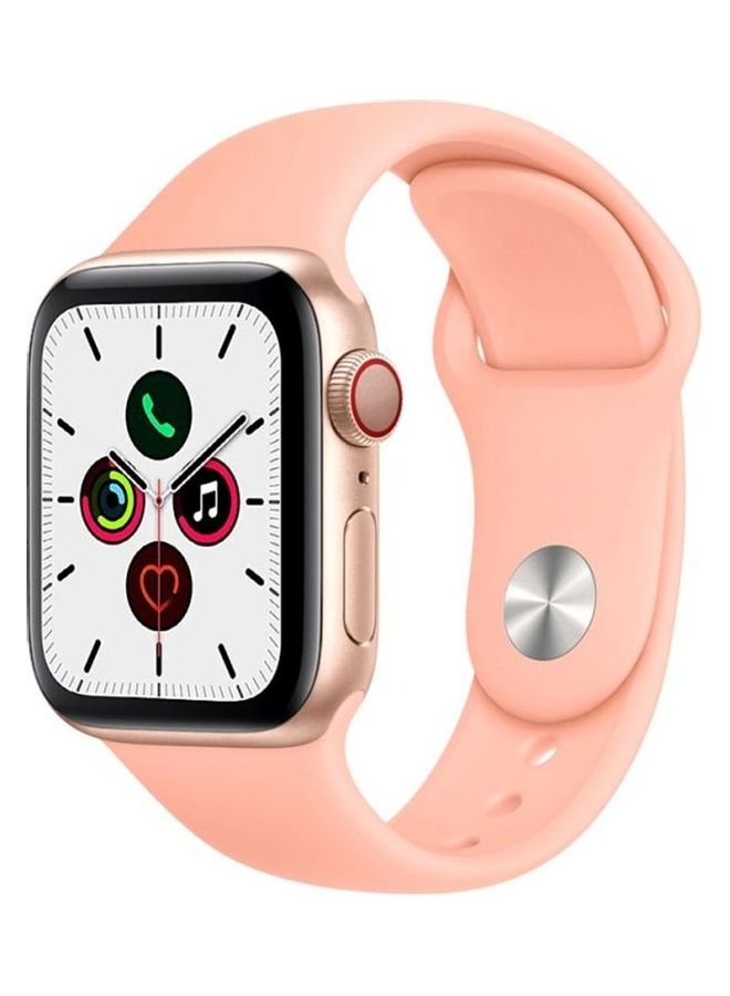 HuHa Replacement Strap Watchband For Apple Watch Series 7 45mm / 6 / SE / 5 / 4 44mm / 3 / 2 / 1 42mm Grape Fruit Pink - Image 1