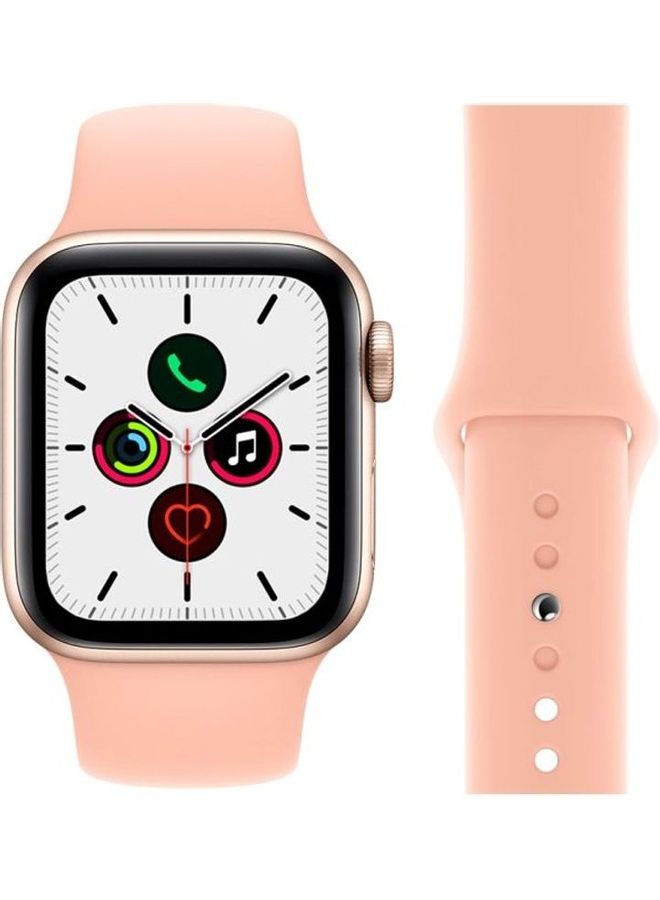 HuHa Replacement Strap Watchband For Apple Watch Series 7 45mm / 6 / SE / 5 / 4 44mm / 3 / 2 / 1 42mm Grape Fruit Pink - Image 2