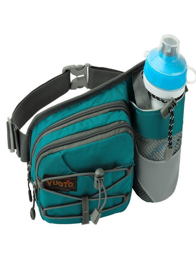 YUOTO Outdoor Fanny Pack with Water Bottle Holder for Walking Hiking Hydration belt Waist Bag - Image 2