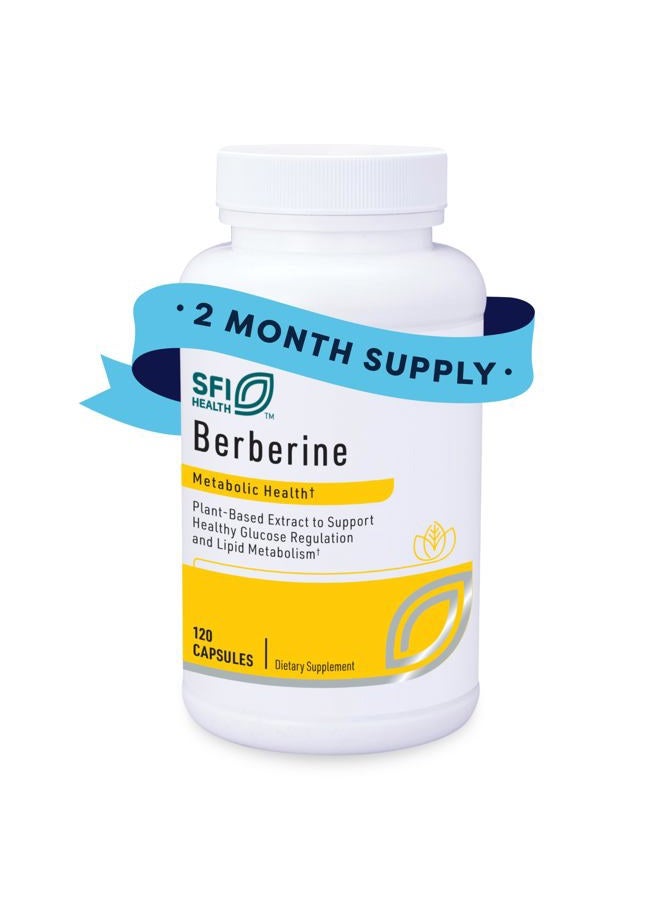 Klaire Labs بيربرين HCI 500 ملغ - مكمل بيربرين - خالي من الغلوتين، مضاد للحساسية (120 كبسولة) - Image 1