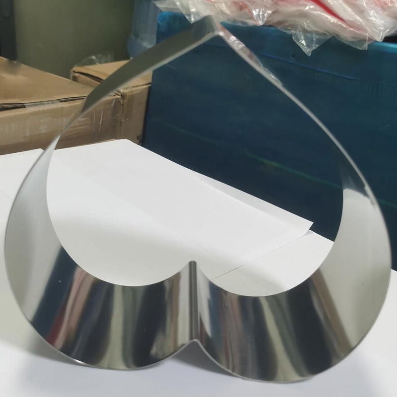 SADYFON 8 Inch Heart Shaped Cake Pan, Bottomless Cake Mould for Wedding, Stainless Steel, Measuring 8 x 3 inches (20 x 8 cm) - Image 2