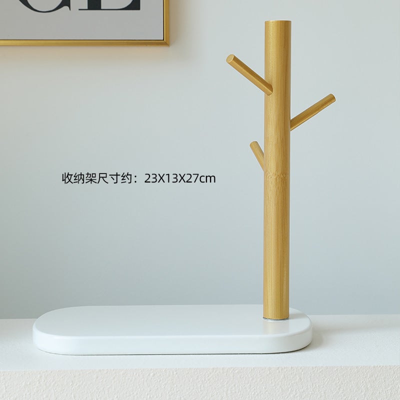 Generic Yuman creative light luxury resin decoration key hallway storage Nordic style desktop decoration home housewarming gift Branches on white background 