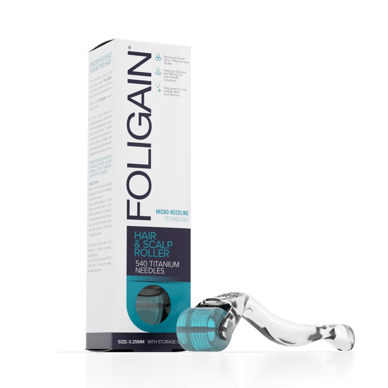 Foligain Hair  Scalp Derma MicroNeedling Roller Hair Loss Treatment