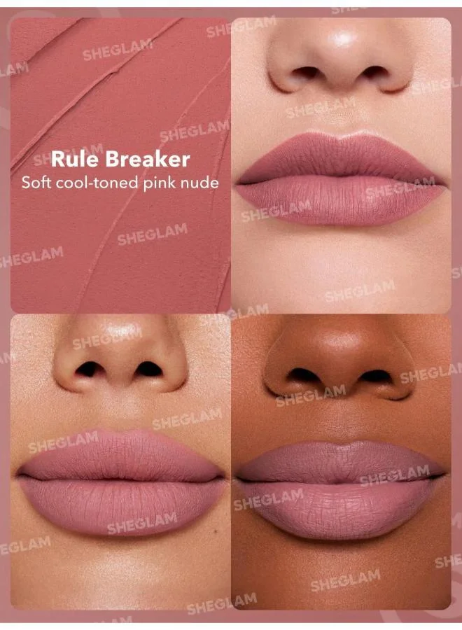شيجلام Dynamatte Boom Long Lasting Matte Lipstick-Rule Breaker