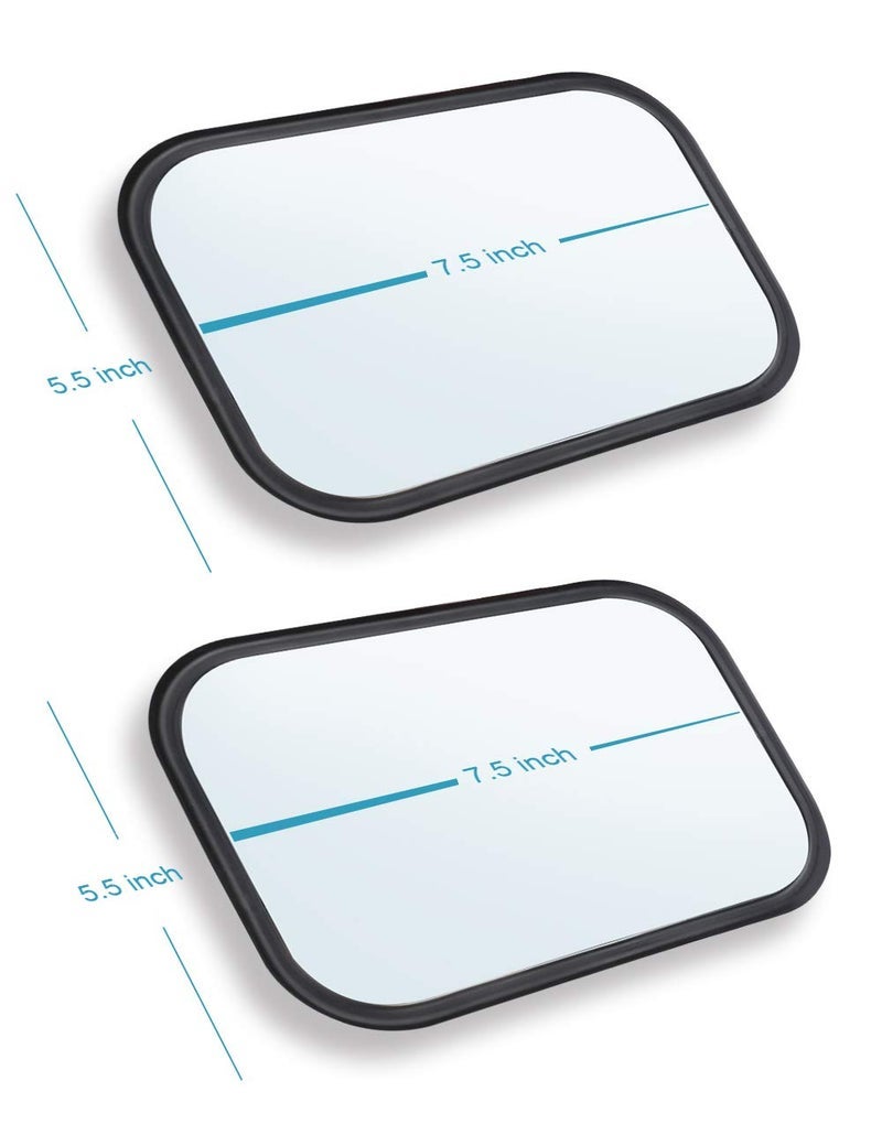 LIBERRWAY Doors Off Mirrors, right, Compatible with Jeep Wrangler CJ TJ JK JL JT Rectangular Side Mirrors Off-road Mirror Quicker Install Door Hinge Mirror For ALL Jeep Wrangler, 2 PACK - Image 3