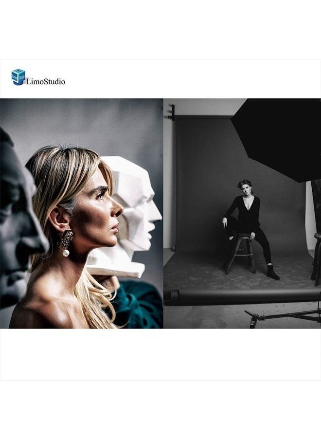 LimoStudio - [2 Pack] 33 inch Diameter Double Layer Black / Silver Photo Umbrella Lighting Reflector for Contrast, Concentrative Light, AGG127 - Image 1