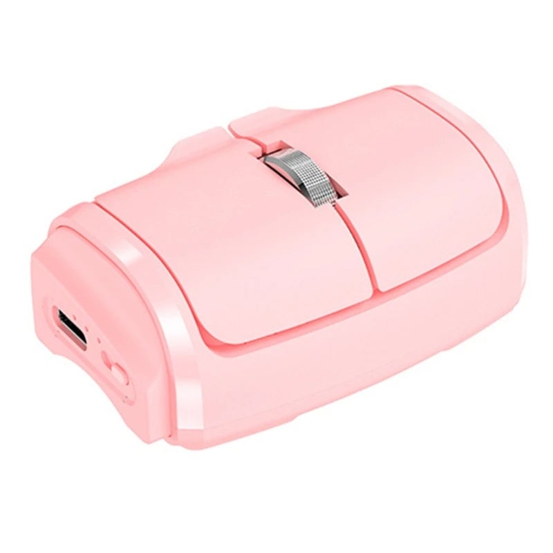 BT Dual-use for finger and desktop Dual-mode Bluetooth 5.0+2.4G with built-in battery Pink - Image 1