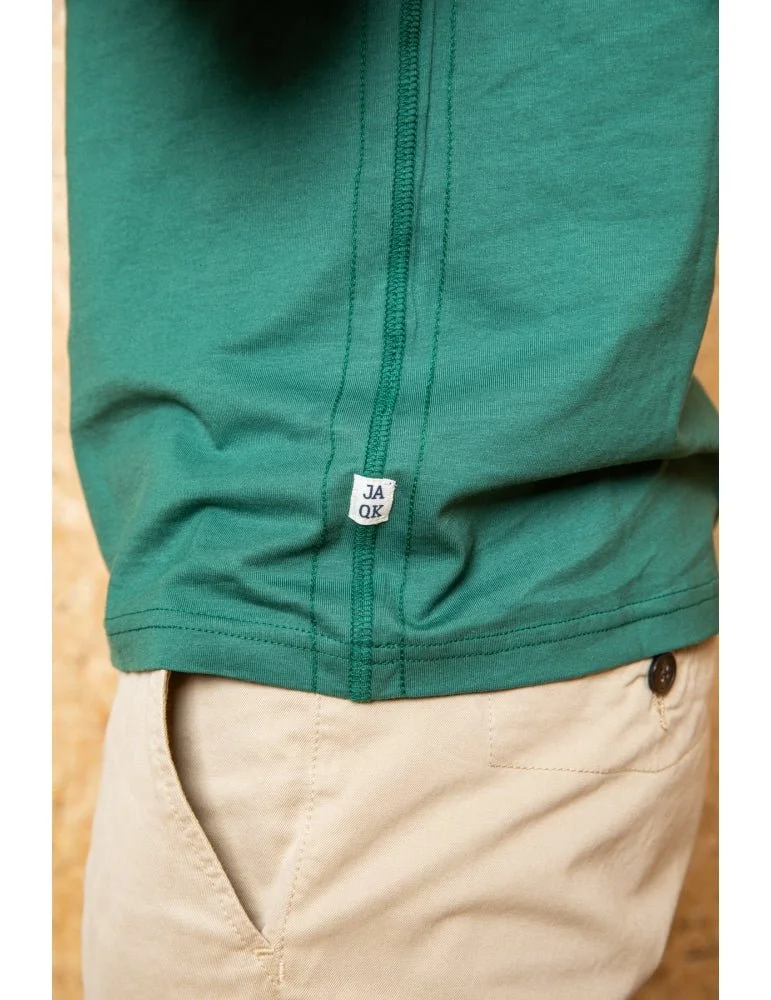 Jaqk Feel Good - Embroidered Green T-Shirt