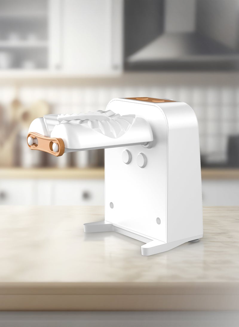 Portable Dumpling Maker / Less Messy / Easy to Clean / 2 Speeds Modes / 1500 Dumplings on a Single Charge - White