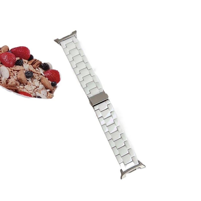 Adjustable Smartwatch Band Compatible with Samsung Galaxy Watch 8 with Fit Replacement Strap for Daily Wear Pink finish - Image 5
