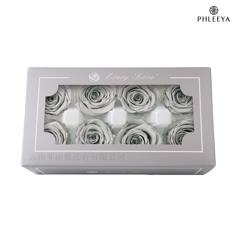 Eternal Flower Rose Flower Head Diy Material 4-5Cm8 Finished Bouquet Gift High Sense Dried Flowers Flowers - Image 1