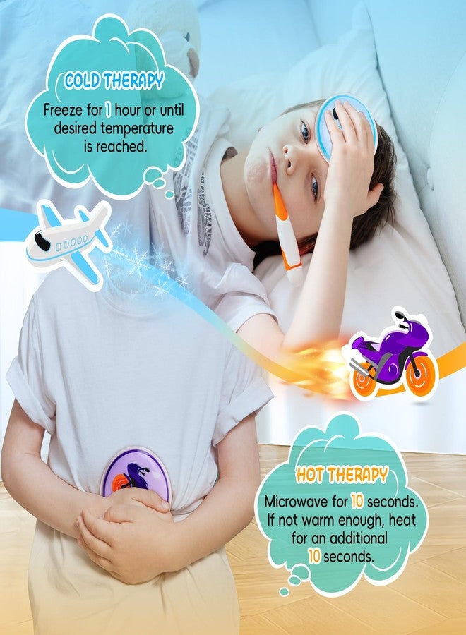 كمادات ثلج كومفي تمب للأطفال للجروح الطفيفة، مؤهلة لبرامج الادخار الصحي، كمادات جل صغيرة قابلة لإعادة الاستخدام للجروح، كمادات ساخنة وباردة صغيرة لتخفيف الألم، ألم الأسنان، الحمى، إسعافات أولية للأطفال الصغار - 6 قطع - للسيارة - Image 4