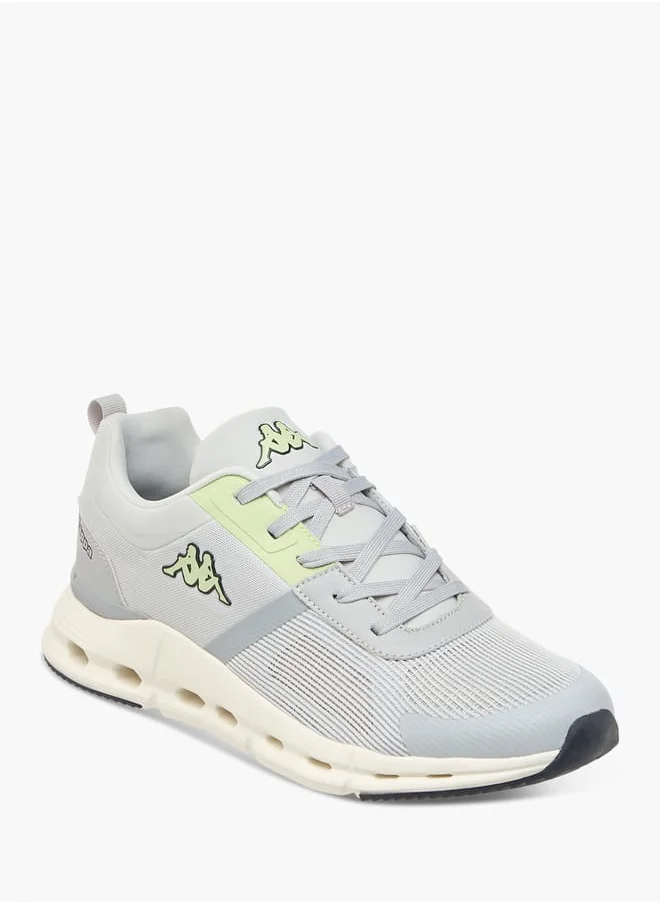 Kappa Men's Logo Print Sports Shoes with Lace-Up Closure