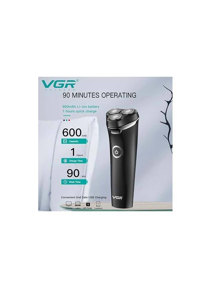 VGR V-319 Men's Hair Clipper & Beard Trimmer Black - Image 4