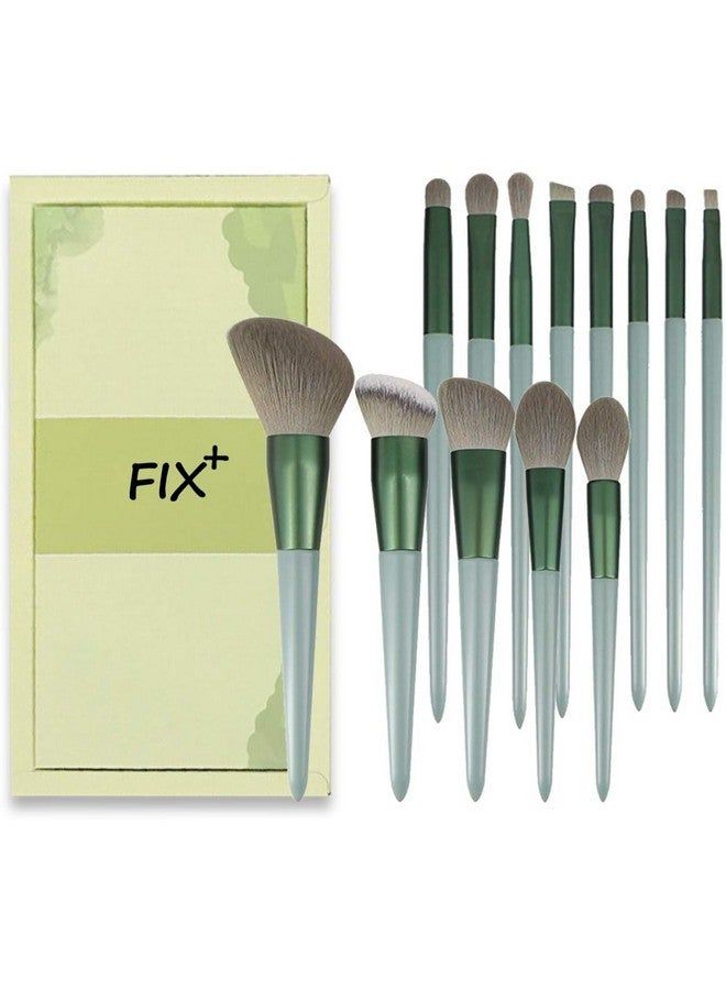 هدى كراش مجموعة فرش مكياج بيوتي 13 قطعة، مجموعة الينون مع صندوق تخزين للسفر، فرشاة مكياج للوجه والعين، وخافي عيوب البشرة، وبودرة مزج العين - Image 1