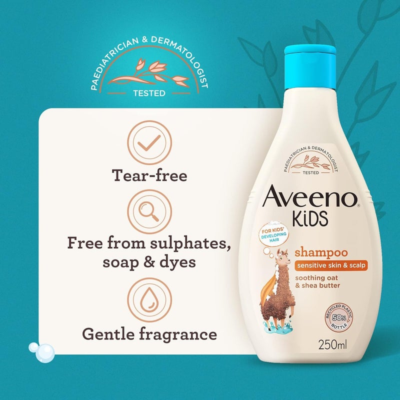 Aveeno Baby Aveeno Kids Shampoo with Oat & Shea Butter - 250ml - Image 2