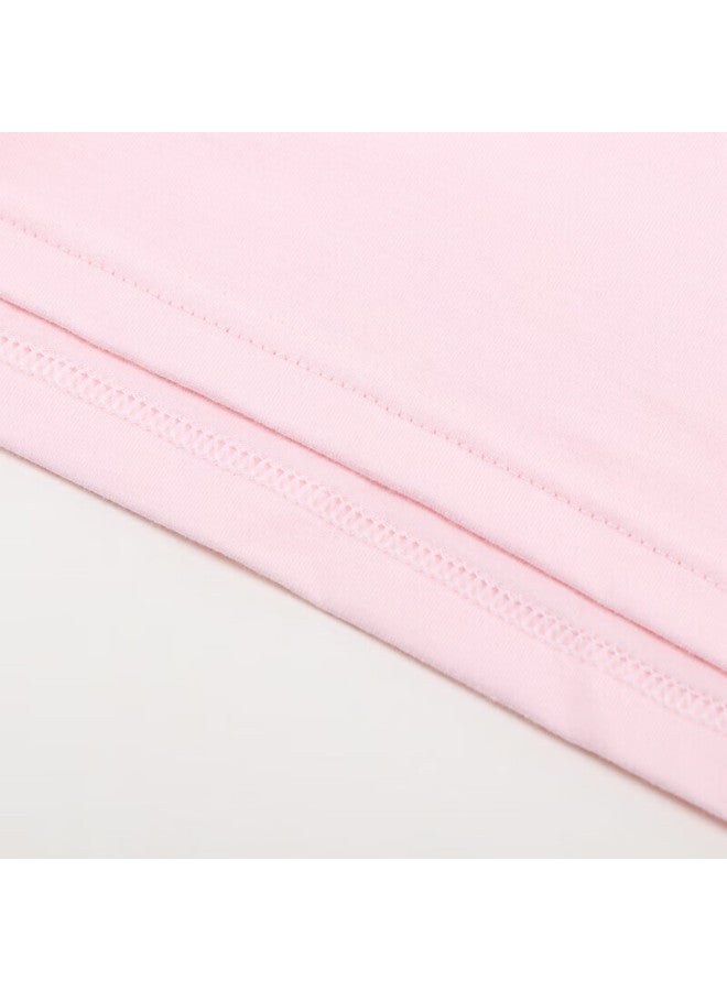 Red Bean Hongdou Children's Tank Top, Girls' Summer Thin Cotton Undershirt, Sleeveless Camisole For Girls, B3022, Light Pink, Size 160 - Image 4