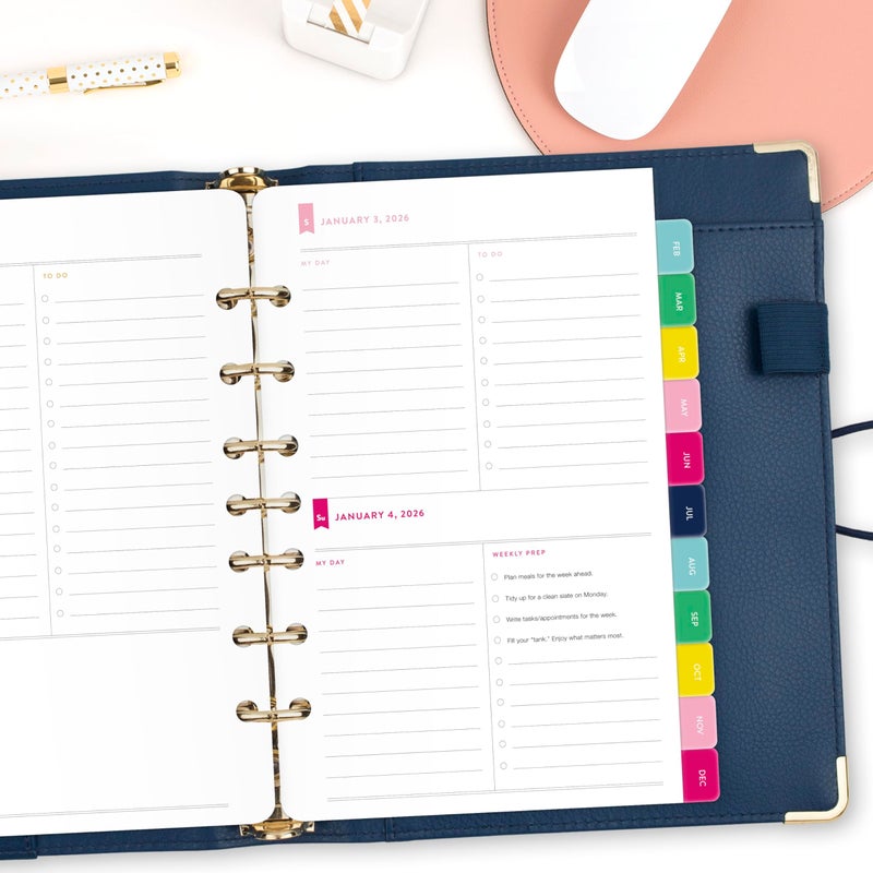 AT-A-GLANCE 2026 Planner Refill, Simplified by Emily Ley, Daily, 5.5" x 8.5", Desk Size, One Page Per Day Refill (EL100-4311-26) - Image 3