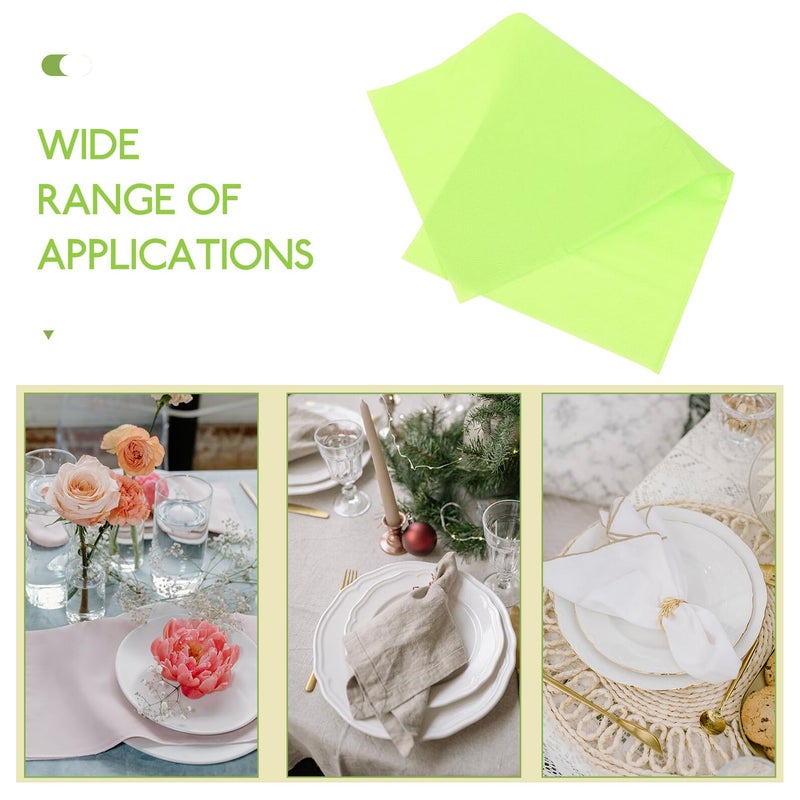 Light Green Double Layer Disposable Paper Napkins 20pcs for Party Birthday Restaurant Use - Image 4