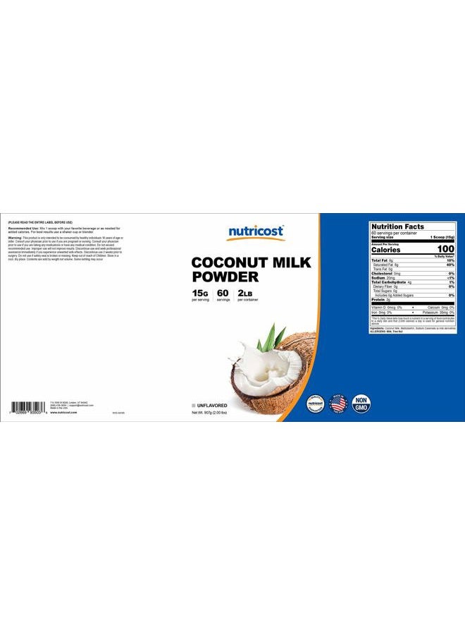Nutricost Coconut Milk Powder 2LBS - Image 2