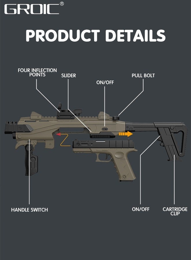 GROIC Combination Soft Bullet Toys Gun for Boys, Empty Shell Ejecting Design,Blasting Toy Foam Blaster with 20 Soft Foam Bullets,Shell-throwing Soft Gun - Image 3