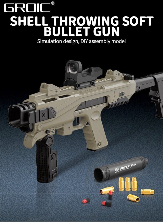 GROIC Combination Soft Bullet Toys Gun for Boys, Empty Shell Ejecting Design,Blasting Toy Foam Blaster with 20 Soft Foam Bullets,Shell-throwing Soft Gun - Image 2