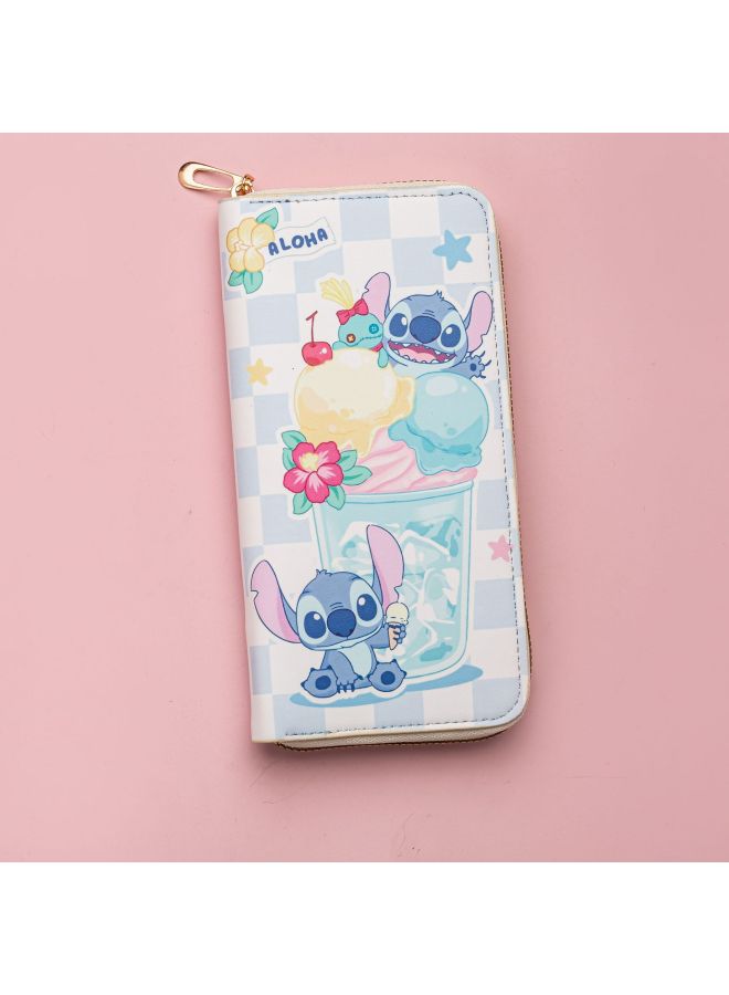 Long Pu Wallet Long Cartoon Image Cute Coin Purse Simple And Practical Card Pouch With Zipper High Appearance