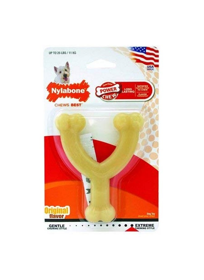 Nylabone Dura Chew Regular Original Flavored Wishbone Dog Chew Toy (2 Pack)  - Image 2