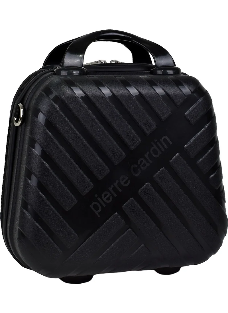 بيير كاردان Unbreakable Makeup Bag Hand Suitcase with Shoulder Strap Black PC1960