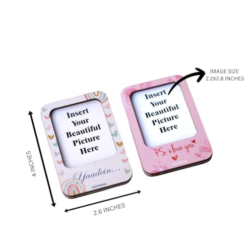 QuirkyFY XOXO Theme Photo Frame Fridge Magnets | Picture Frame | Magnets (4x3 inches) - Image 4