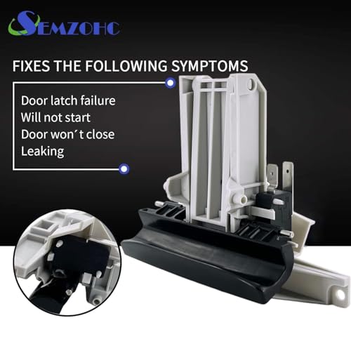 Semzohc Dishwasher Door Latch Handle Fit for May-tag Quiet Series 300 Dishwasher Handle MDB7600AWB, MDB7600AWW, MDB8600AWW, MDB5600AWB, MDB8600AWB, MDB7600AWS, MDBTT59AWW, MDBH970AWW - Image 5