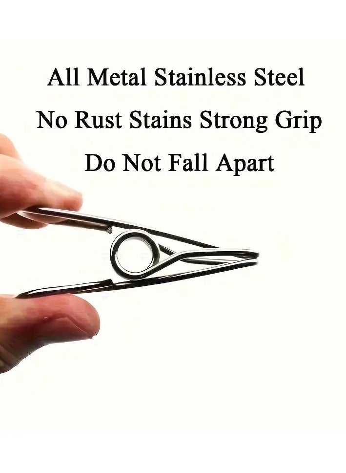 Goolsky Value Pack 20pcs Stainless Steel Clothes Pins, Durable Clothes Pegs, Multi-Purpose Metal Wire Utility Clips For Laundry Home Kitchen Outdoor Travel Office - Image 3