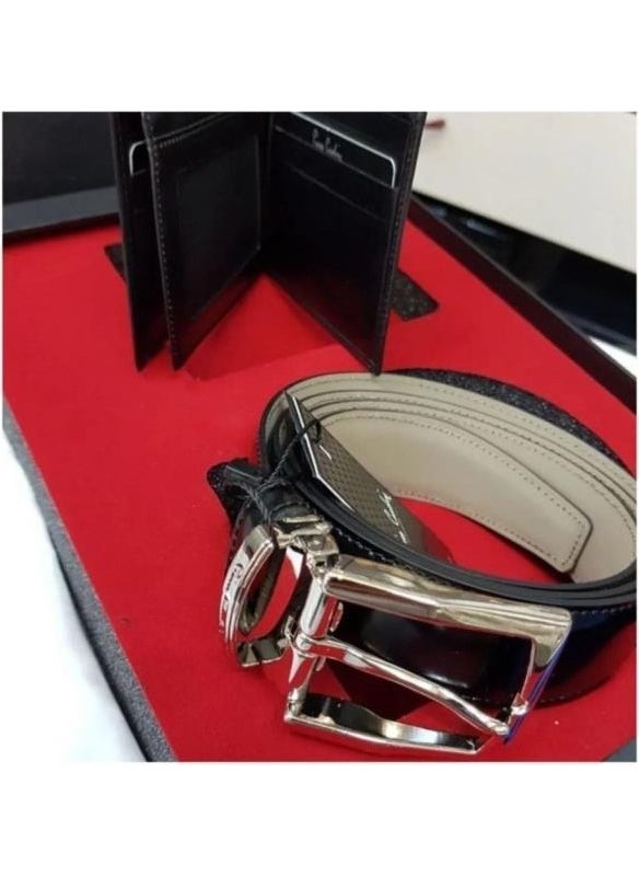 pierre cardin طقم قميص وحزام ومحفظة وربطة عنق من Pierre Cardin مكون من 4 قطع 03  - Image 3