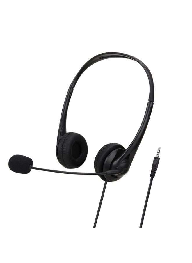 BURAQ - SOYTO SY490 Teaching Office Network Class Student Education Computer Headset, Style: Double Ear Black 3.5mm - Image 1