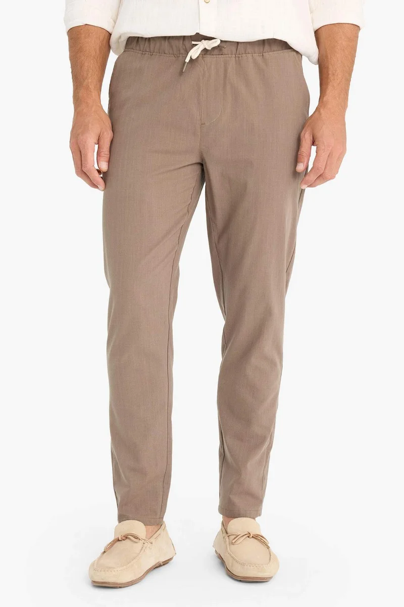 Defacto  Cotton Skinny Leg Elastic Waist Summer Joggers for Men | Best Price UAE