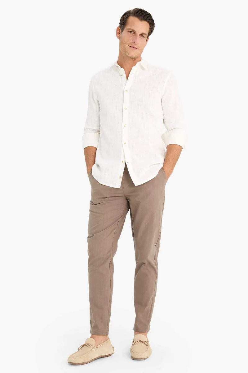 ديفاكتو Cotton Skinny Leg Elastic Waist Summer Joggers