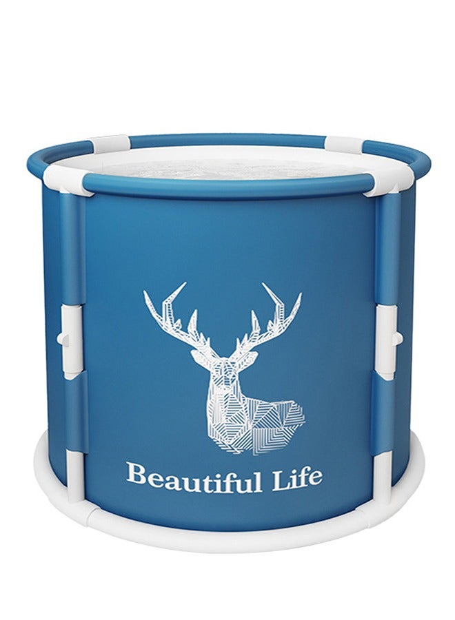 Loquat Portable Bathtub Foldable Soaking Bathing Tub for Freestanding Shower Stall Thickened Thermal Foam to Keep Temperature Spa Hot Ice bath Bath - Image 4